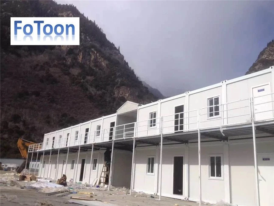Contenedor de alojamiento laboral temporal en campamento minero